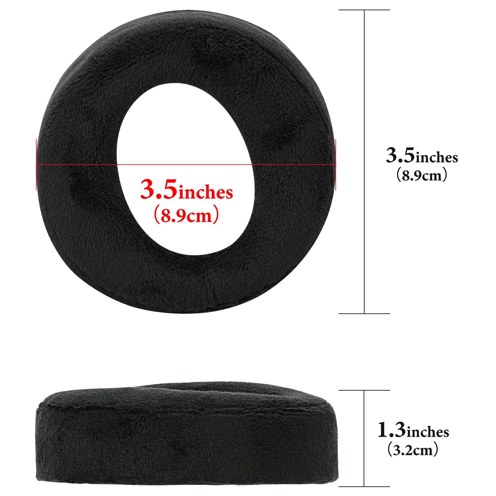 Linkidea Replacement Ear Pads for Sony PS5 PULSE 3D Headphones Ear Cushions, Headset Earpads (Velour / Black)