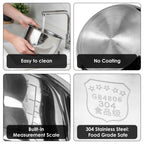 Linkidea Rice Cooker Stainless Steel Inner Pot Compatible with Zojirushi NS-WAC10, Dishwasher Safe, No Coating Replacement Bowl