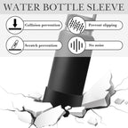 Linkidea 2 Pack Water Bottle Boot Compatible with YETI Rambler Bottle 36oz, Silicone Anti-Slip Waterbottle Bottom Sleeve Cover Protector (Black)