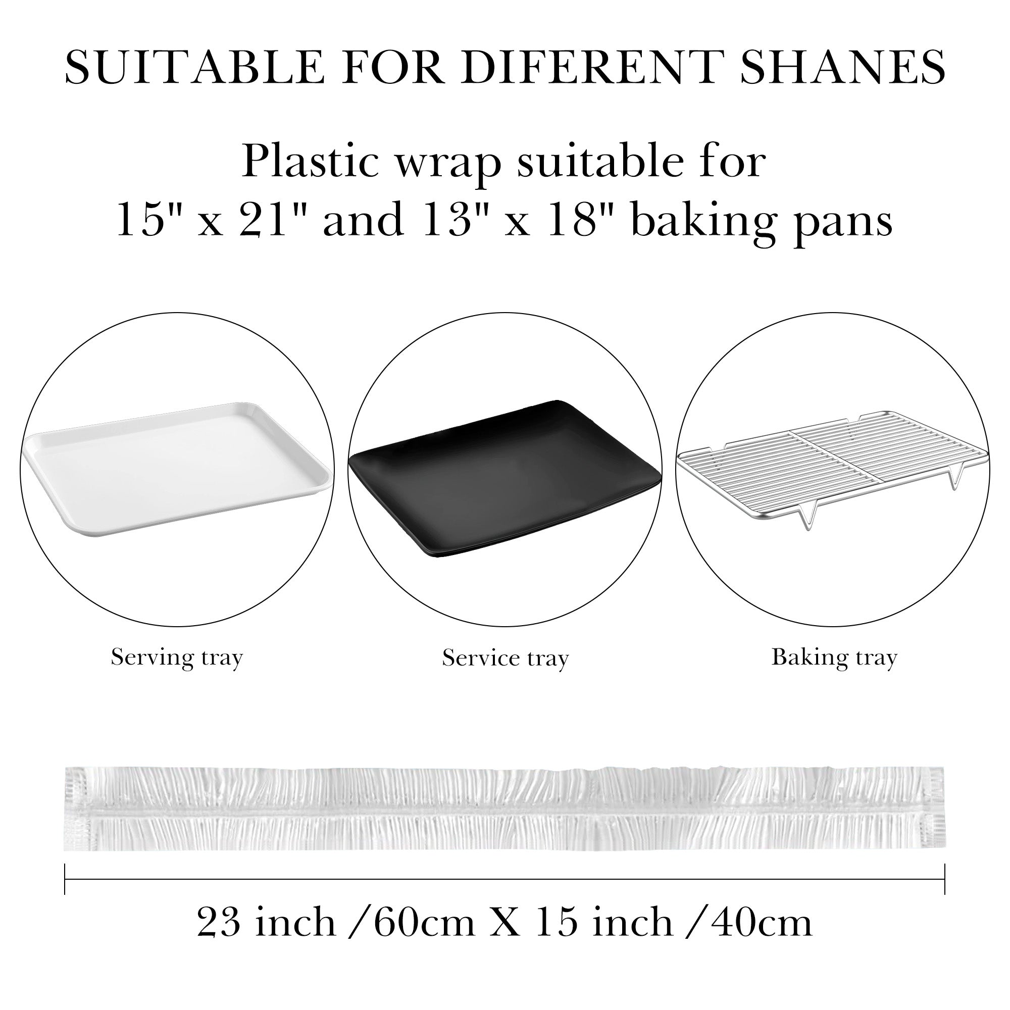 Linkidea 50 Pack Large Baking Sheet Pan and Bowl Covers, Clear Elastic PE Covers Compatible with 13" x 18" Baking Sheet, Reusable Leak-Resistant Lids for Dough Proofing and Food Storage