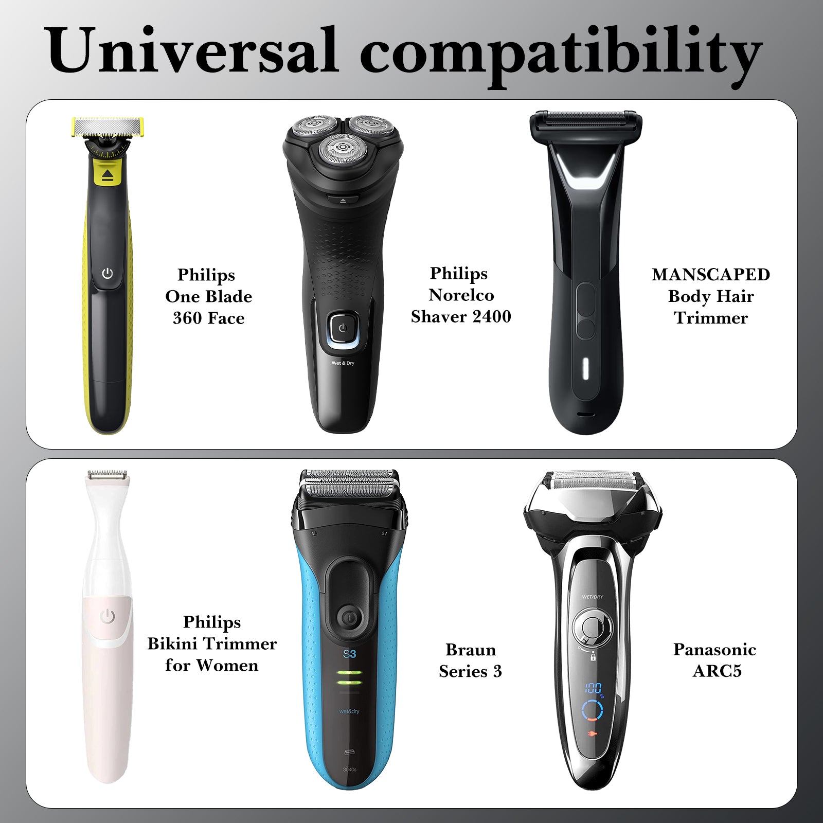 Linkidea Electric Razor Holder for Men, Folding Shaver Storage Stand, Shower Organizer Compatible with Philips Shaver 2400, Braun Series 3, 5, 6 (Black)