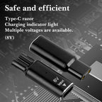 Linkidea 2 Pack 8V Type-C Shaver Adapter, Compatible with Philips Norelco Oneblade QP2630, QP2530, HQ850, USB-C Charging Converter Head Without Cable (Black)