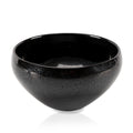 Linkieda Handcrafted Ceramic Shaving Bowl for Wet Shaving, Compatible with All Shaving Brushes, Unique Jian Zhan Glaze for Bathroom Use (Black)