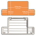 Linkidea Stainless Steel Self-Adhesive Toothbrush Holder, Countertop/Wall Mount 3 Slots Toothpaste Stand Organizer Compatible with Colgate Extra Clean, Oral-B CrossAction (Brushed Nickel)