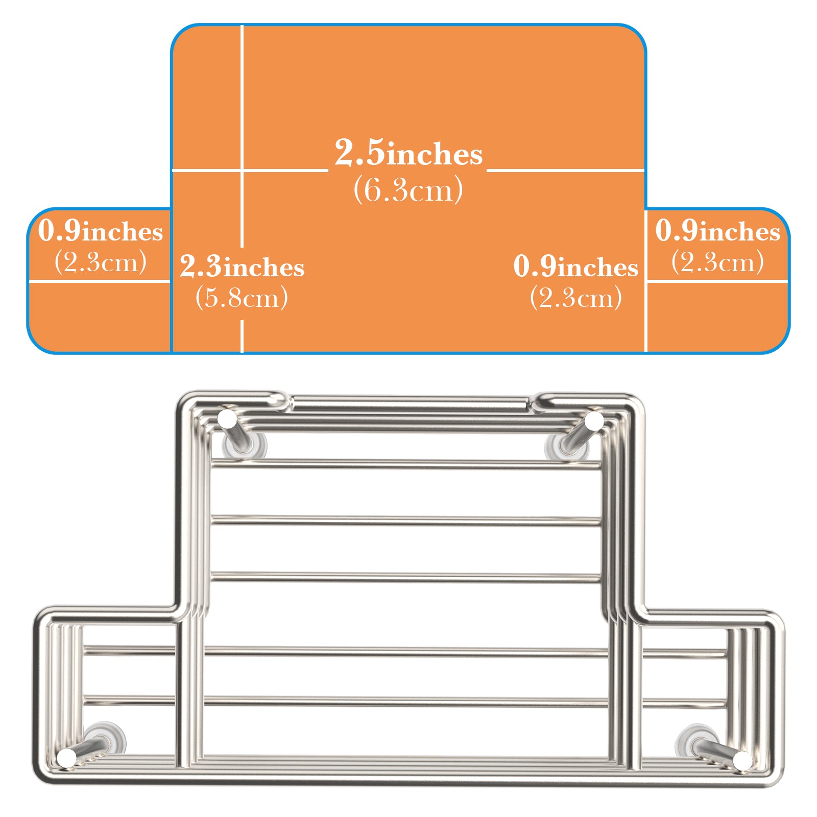Linkidea Stainless Steel Self-Adhesive Toothbrush Holder, Countertop/Wall Mount 3 Slots Toothpaste Stand Organizer Compatible with Colgate Extra Clean, Oral-B CrossAction (Brushed Nickel)