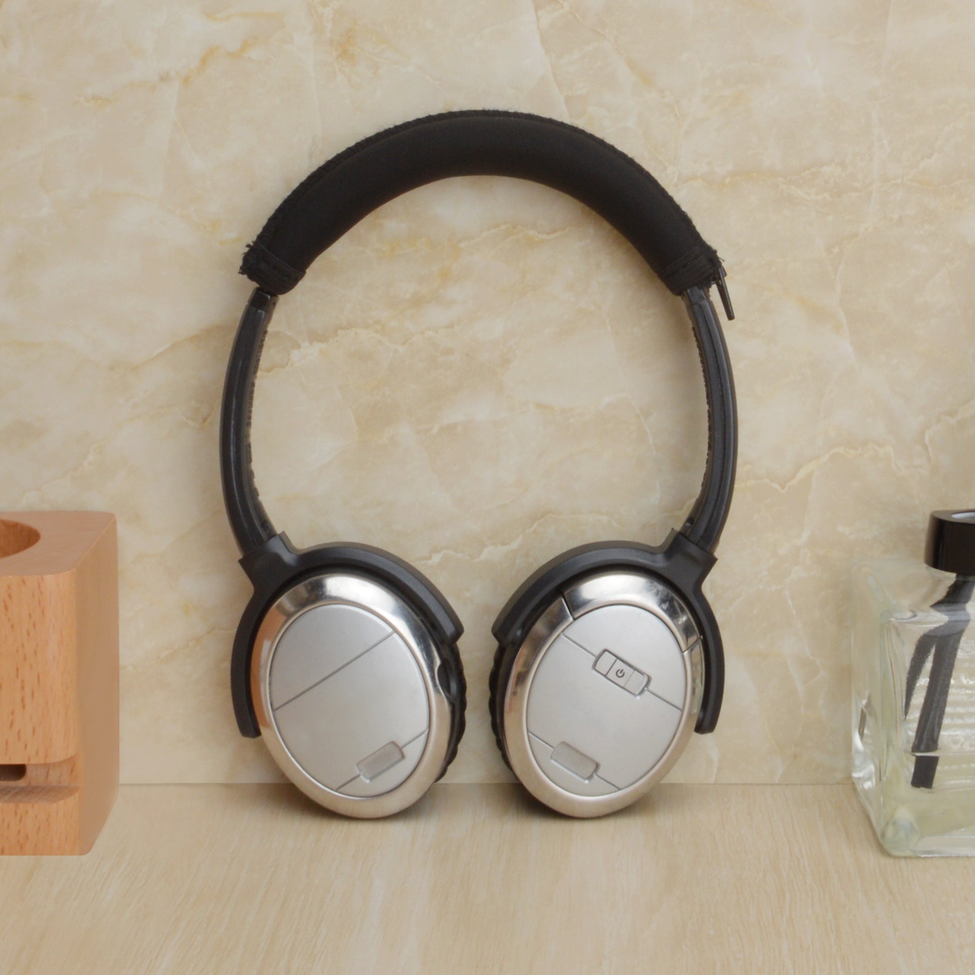 Linkidea Headband Protector Compatible with Bose QC3, AE2, AE2i, AE2w, SoundTrue On-Ear Headphones Replacement Headband Cover, Flex Fabric Head Pad Easy DIY Installation (Black)