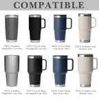 Linkidea 2 Pack Water Bottle Boot Compatible with YETI Tumbler 20oz/30oz, Travel Mug 20oz/30oz, Silicone Anti-Slip Waterbottle Bottom Sleeve Cover Protector (Black)