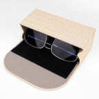 Extra Large Sunglasses Case, Oversized Sun Glasses Organizer Soft Bag Storage Organizer Compatible withDIOR Diorbay S1U Prada PR 59WS PR 63XS RB4401D RBS0101S RB8097 RB4098 (XXL, Yellow)