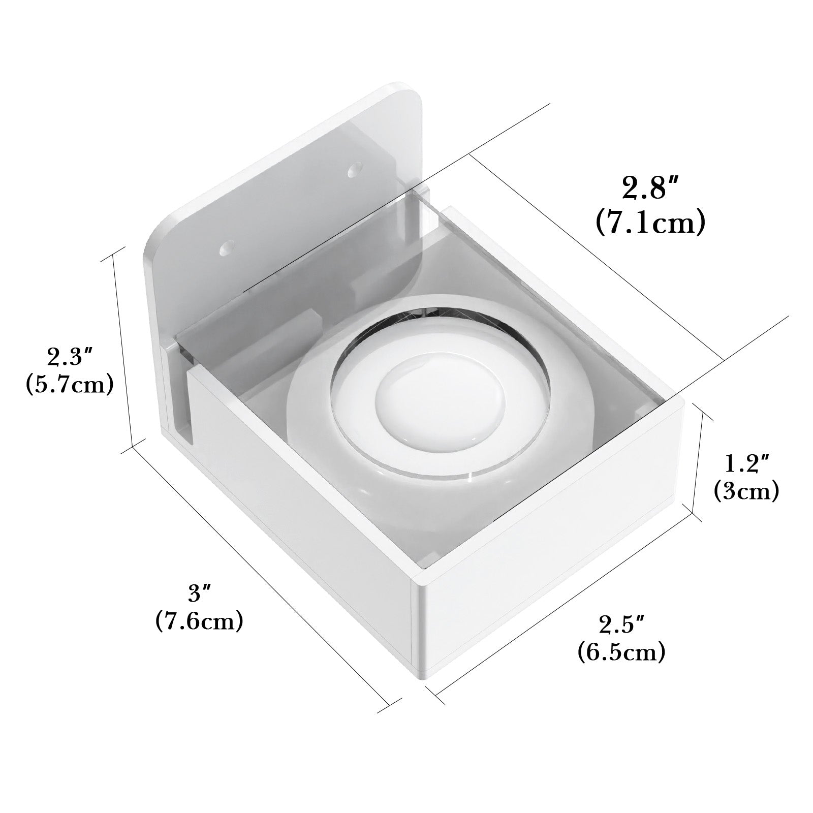 Linkidea Wall Mount Electric Toothbrush Charger Holder, Self Adhesive Tooth Brush Stand for Bathroom, Powered Toothbrush Stand Compatible with Oral-B iO Series 7/8/9/10 (Round Charger Only)