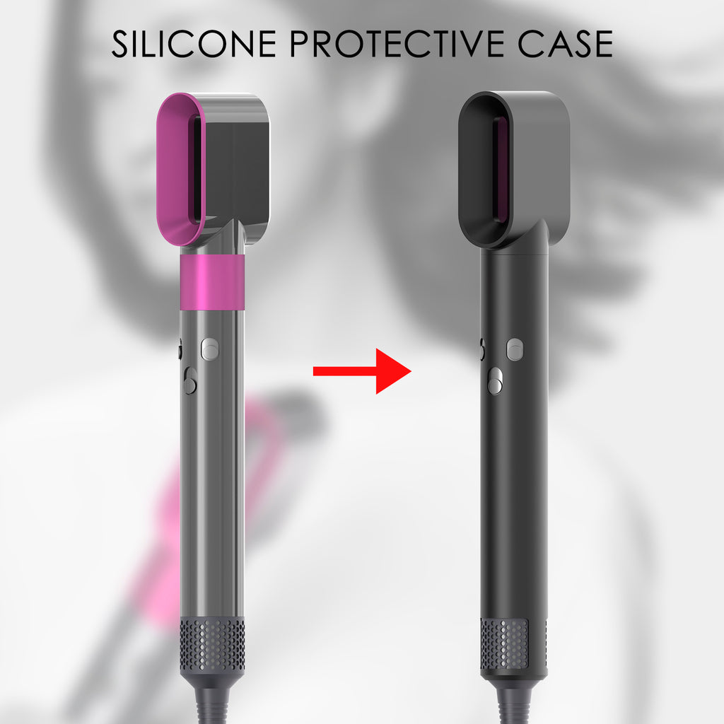 Linkidea Silicone Protective Sleeve Compatible with Select Dyson Airwrap Complete Styler Models, Dust and Scratch Protection Cover (Black)