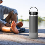Linkidea 2 Pack Water Bottle Boot Compatible with Hydro Flask Wide Mouth 12oz/14oz/16oz/18oz/20oz, Silicone Bottle Bottom Sleeve Bumper Protector (Gray)