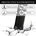 Linkidea 2 Pack Water Bottle Boot Compatible with Stanley Quick Flip GO 24oz, IceFlow Fast Flow 16oz, Silicone Water Bottle Bottom Bumper Protector (Black)