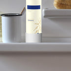 Linkidea 2 Pack Shaving Gel & Cream Can Anti-Rust Holder, Silicone Bottom Protector for Bathroom Countertop, Compatible with Aveeno, Gillette, Nivea Men 7 oz Cans (White)