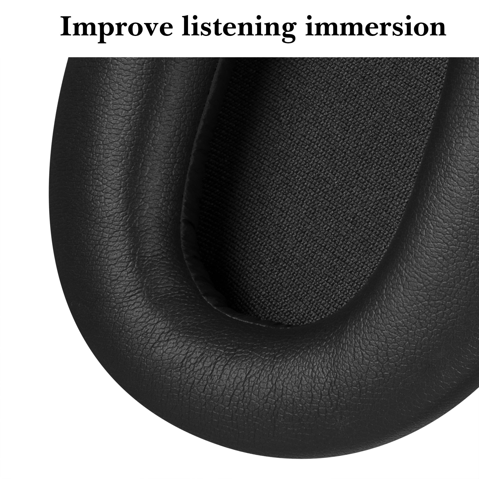 Linkidea Replacement Ear Pads for Sony WH-CH700N, WH-CH710N, WH-CH720N Headphones Ear Cushions, Headset Earpads (Black)