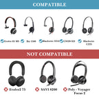Linkidea Headphones Carrying Case Compatible with Logitech Stereo, Plantronics Blackwire 3220, Jabra Engage 75 and More, Replacement Protective Hard Shell Travel Bag (Black)