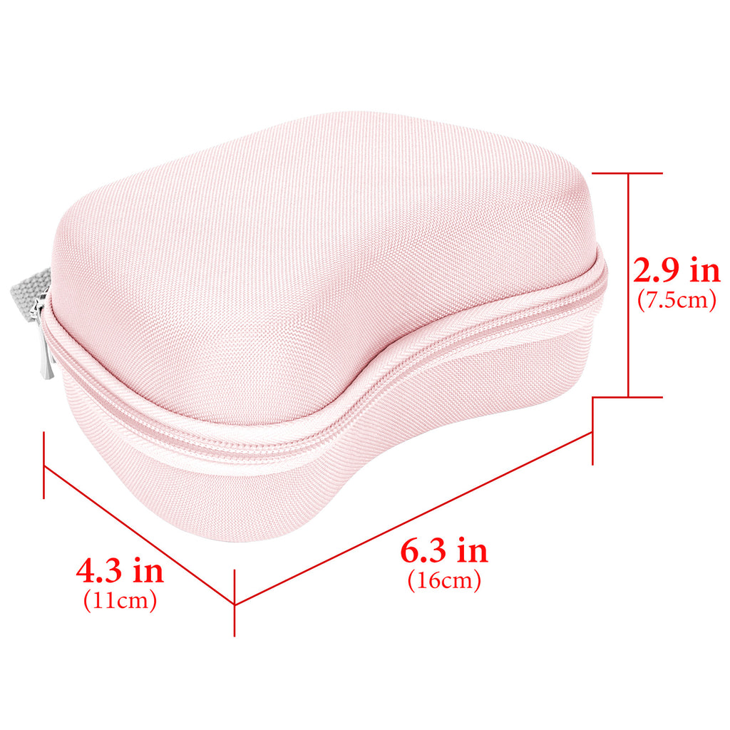 Linkidea Hard Travel Case Compatible with 8BitDo Pro 2, Ultimate and 2.4G Dual Sense Wireless Controller, Game Protective Storage Carrying Bag (Pink)