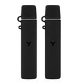 Linkidea 2 Pack Silicone Case with Cap for Series 2 (Zero 2) Slim Devices, Portable Protective Sleeve Cover for Gen 2 350mAh Handheld Stick Accessories (Black)