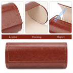 Extra Large Hard Shell Sunglasses Case, Oversized Sun Glasses Storage Organizer Compatible with RayBan RB8097 RB8089 RB4098 Persol PO3352S PO3328S PO3311S (XL / Brown-Red)