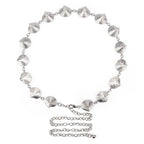 Plus Size Chain Belt for Women, Extra Large Metal Silver Shell Waist Belt, Max 47 Inch Adjustable Chunky Body Chain for Dresses, Party, Casual Wear, Fashion