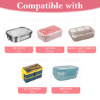 Linkidea Pink Bows Lunch Bag, Thermal Insulated Box Container, Portable Box Tote Bag for Women, Easy Clean Water Resistant Fabric with Zippered Pockets