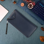 Linkidea Vegan Leather Keyboard Cover Sleeve Case Compatible with Logitech Pebble Keys 2 K380s / K380 / Keys-to-GO 2 (Dark Blue)