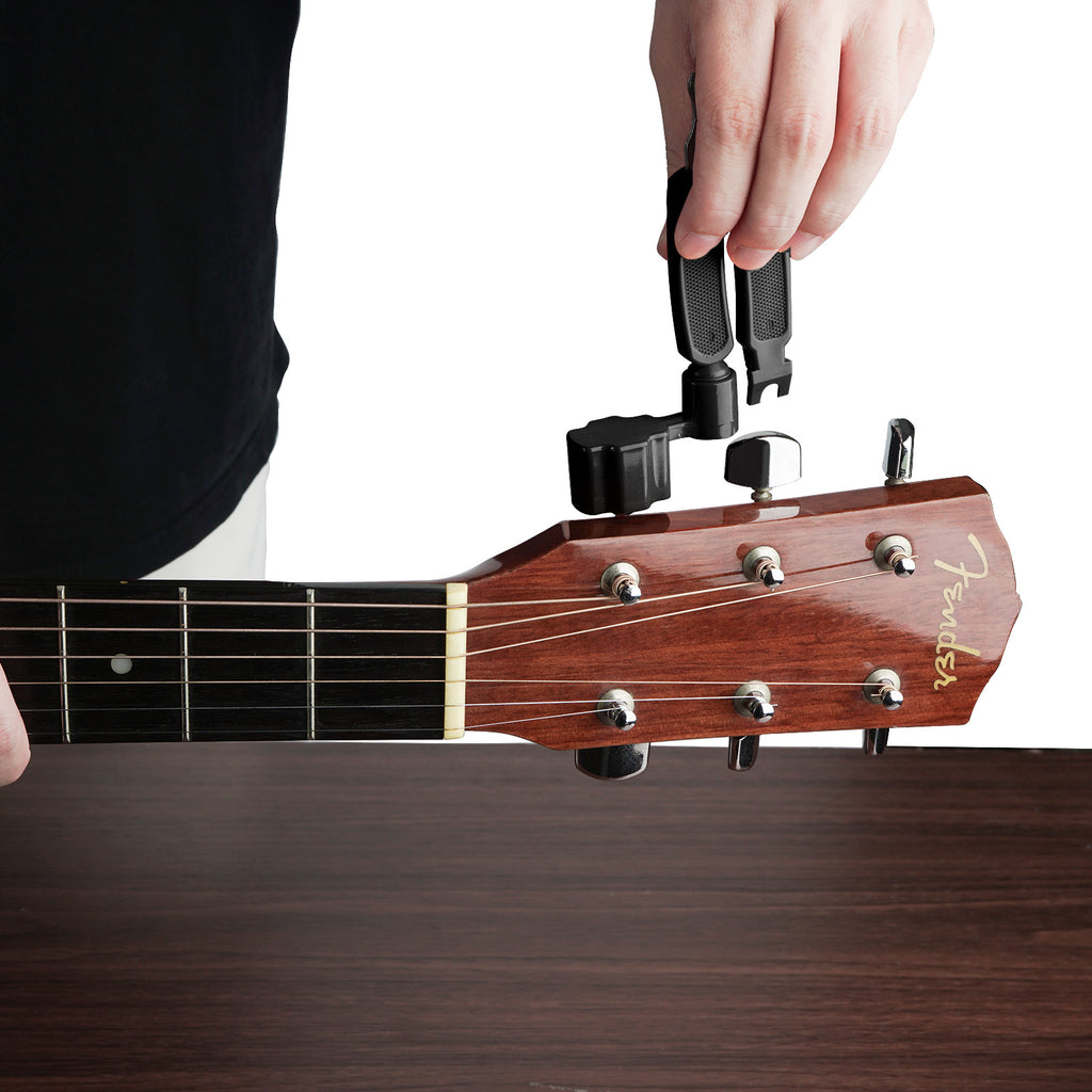 Linkidea 3-in-1 Guitar Tool, String Winder, Pin Puller, String Cutter for Guitar Restringing Repairing (Black)