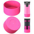 Linkidea 2 Pack Water Bottle Boot Compatible with Contigo West Loop 2.0 16oz/20oz/24oz, Huron 2.0 16oz/20oz, Silicone Anti-Slip Bottle Bottom Bumper Protector (Pink)