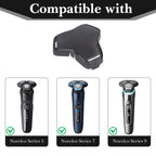 Linkidea 2 Pack Electric Shaver Protective Cap, Shaving Covers Compatible with Philips Norelco Series 9/7/5, Travel Storage Accessories (Black)