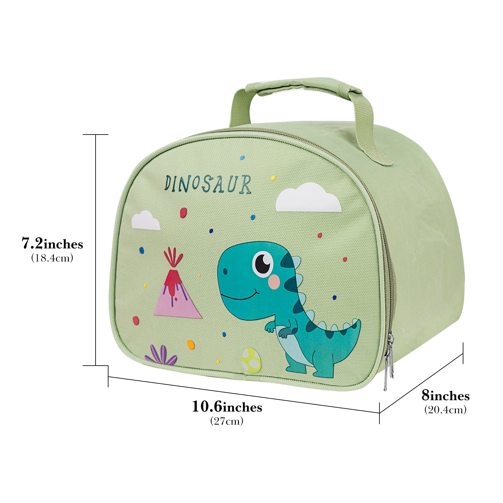 Linkidea Lunch Tote Bag, Large Capacity Lunch Tote Bag with Hand Strap, Portable Lunch Box Bag for Outdoor, Compatible with B.Box, Sunhanny, Pedeco, QQKO, Xgxn Lunch Box (Green)