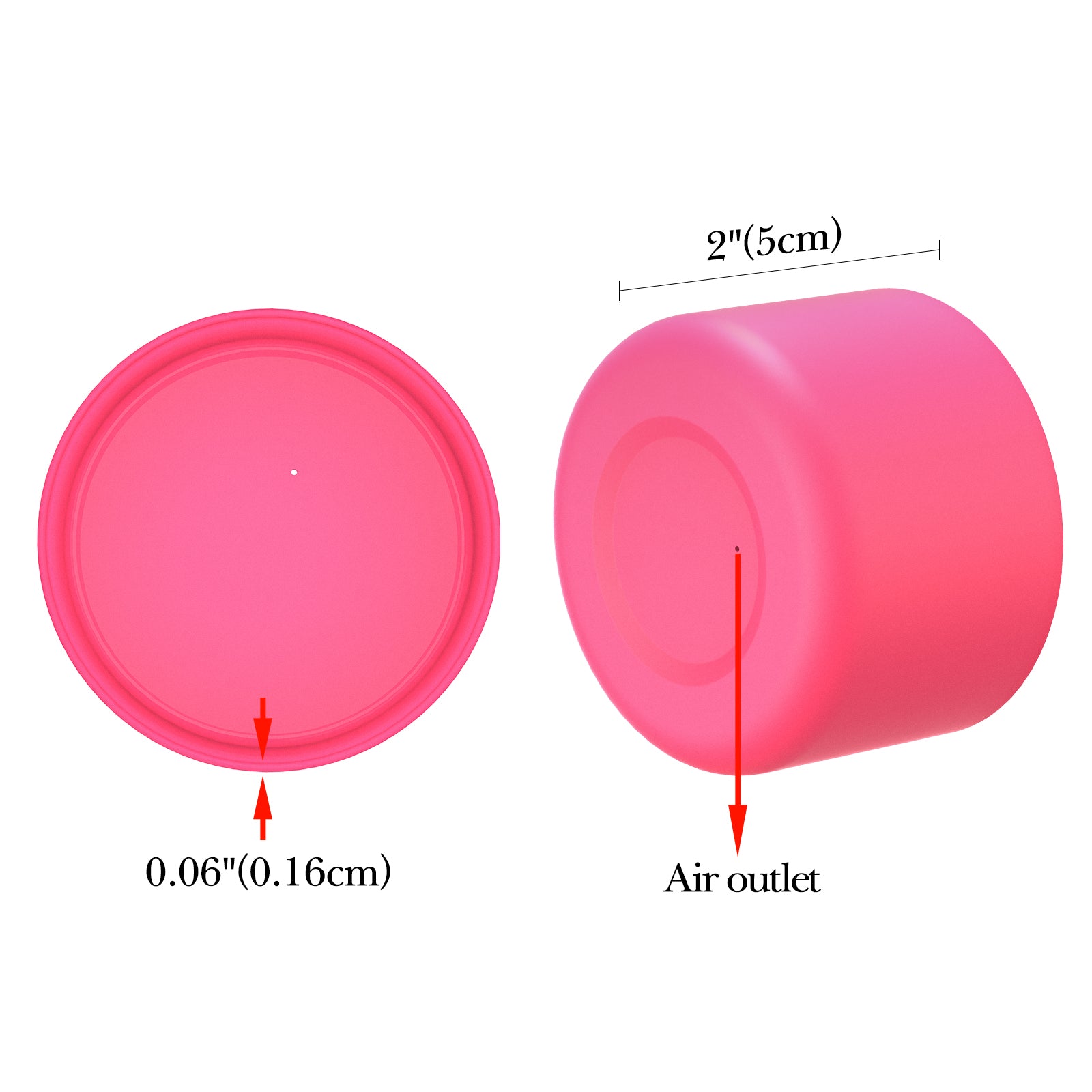 Linkidea 2 Pack Water Bottle Boot Compatible with IRON °FLASK Wide/Narrow Mouth 12oz/14oz/16oz/18oz/20oz/22oz/24oz, Silicone Bottle Bottom Sleeve Cover Bumper Protector (Pink)