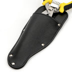 Linkidea Gardening Scissors Pouch, Vegan Leather Protective Sheath Cover, Hanging Holster for Garden Pruner & Trimmer (Black)