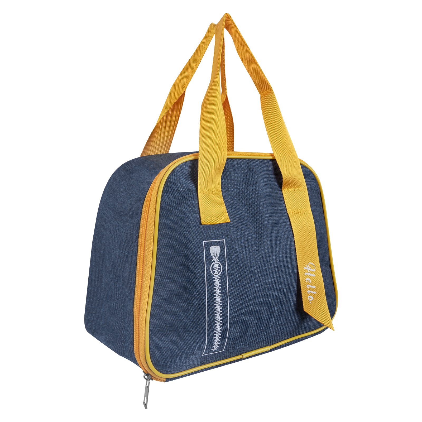 Linkidea Lunch Tote Bag, Insulated Lunch Bag with Hand Strap, Portable Lunch Bag with Zipper Fits Daily Use, Compatible with Bentgo Classic, Bentoheaven, Ello, NatraProw (Navy)