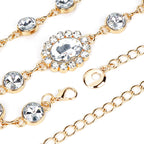 Plus Size Chain Belt for Women, Metal Chain Belt Women Belly Waist Chains, Extra Long Body Chain, 47.2 Inch Adjustable Chunky Belt Chain (Gold)