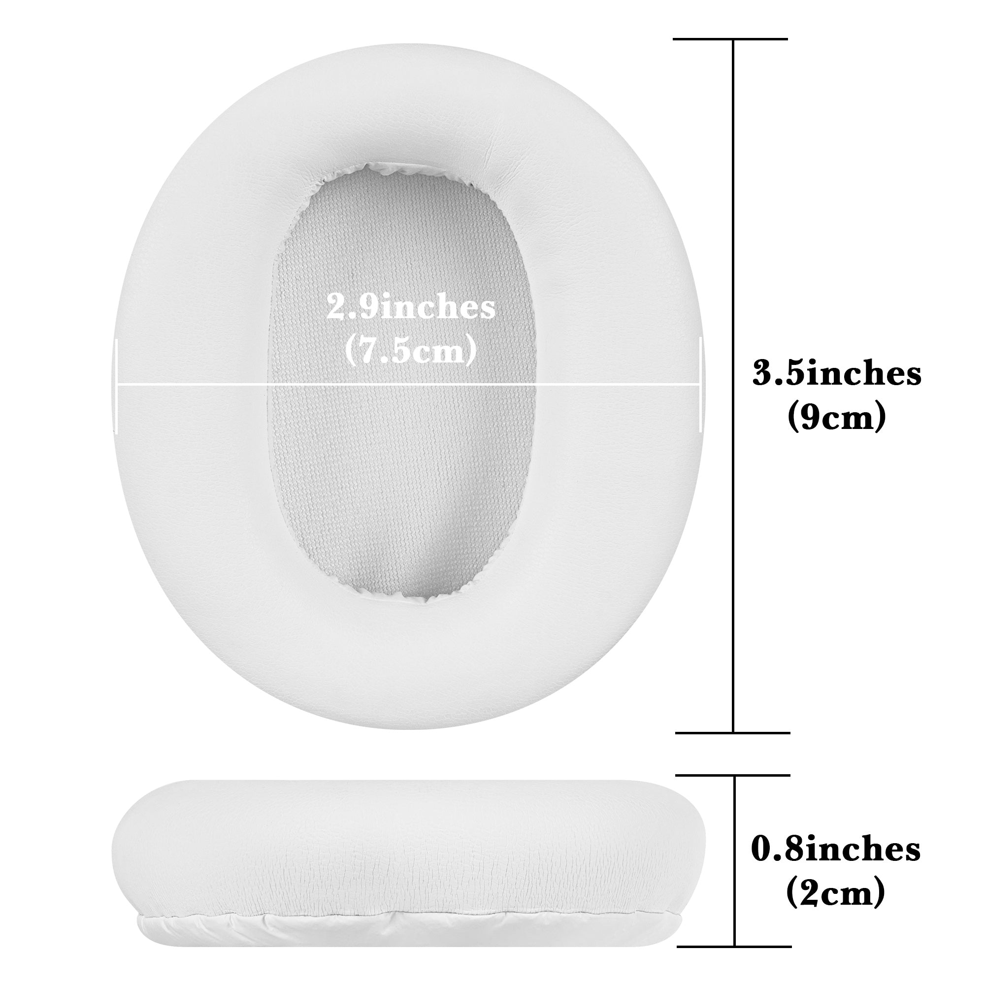 Linkidea Replacement Ear Pads for Sony WH-CH700N, WH-CH710N, WH-CH720N Headphones Ear Cushions, Headset Earpads (White)