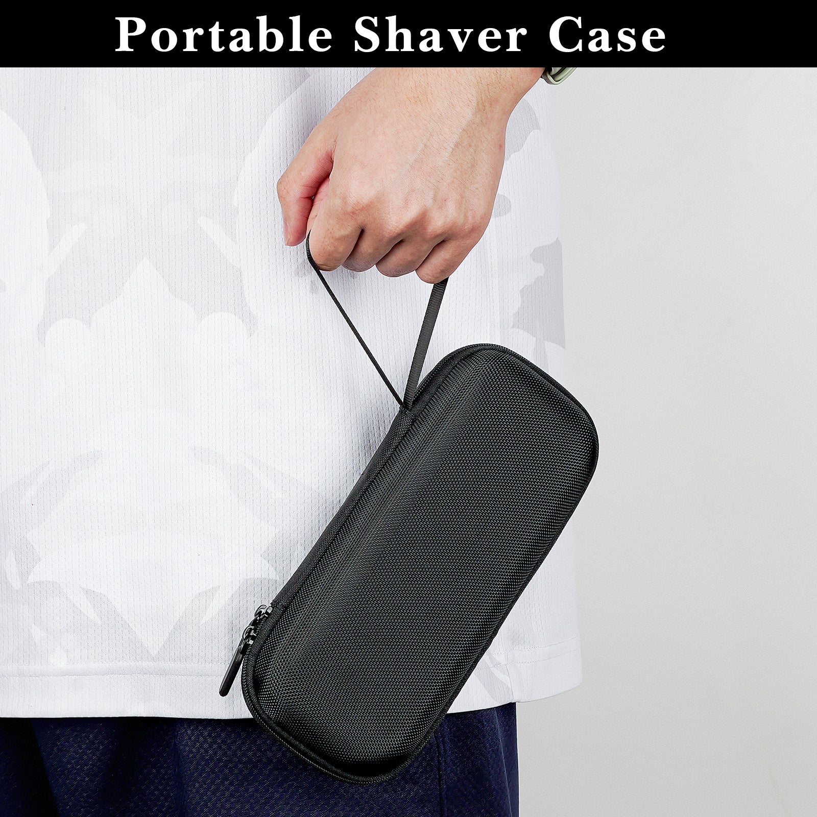 Linkidea Hard Shell Travel Case for Philips Norelco Shavers 2400, 3600 Series, Electric Razor Organizer & Protector, Men's Shaving Accessories Holder (Black)