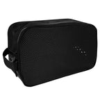 Linkidea Soccer Shoe Bag, Portable Cleats Storage Bag, Athletic Shoe Bag Fit Up to US Men Size 13, Compact Boots Duffle Bag with Breathable Mesh (Black)