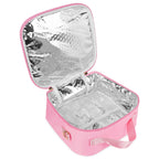 Linkidea Lunch Tote Bag, Cartoon Pattern Lunch Box Bag, Portable Reusable Lunch Box Container for Picnic or Camping, Compatible with B.Box, Sunhanny, Pedeco, QQKO, Xgxn Lunch Box (Pink)