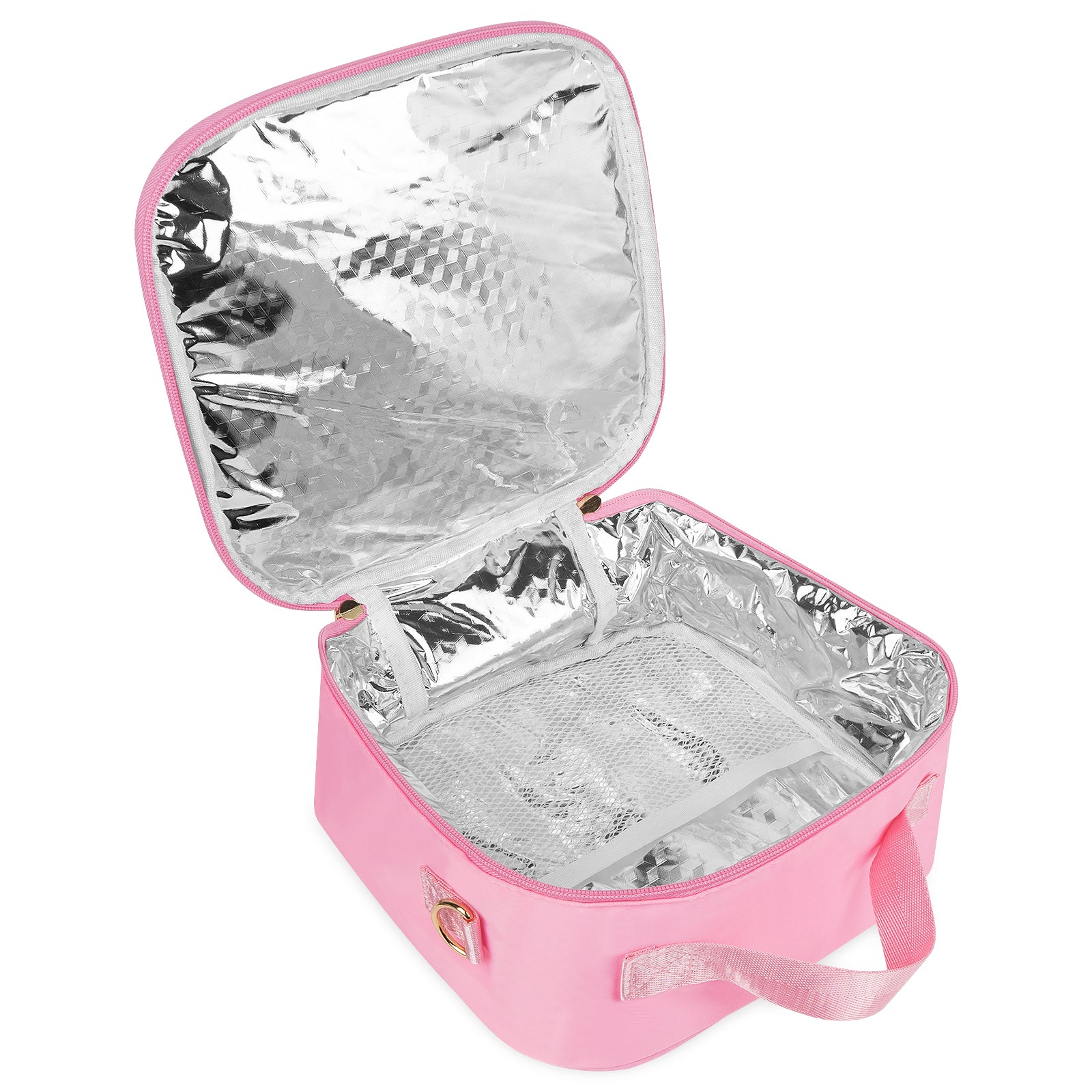 Linkidea Lunch Tote Bag, Cartoon Pattern Lunch Box Bag, Portable Reusable Lunch Box Container for Picnic or Camping, Compatible with B.Box, Sunhanny, Pedeco, QQKO, Xgxn Lunch Box (Pink)