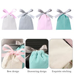 Linkidea 12 Pcs Velvet Drawstring Bags, Burgundy Small Gift Pouches for Jewelry, Candy, Wedding, Luxury Mini Gift Tote for Favors, Party, Christmas Packaging (Multi)
