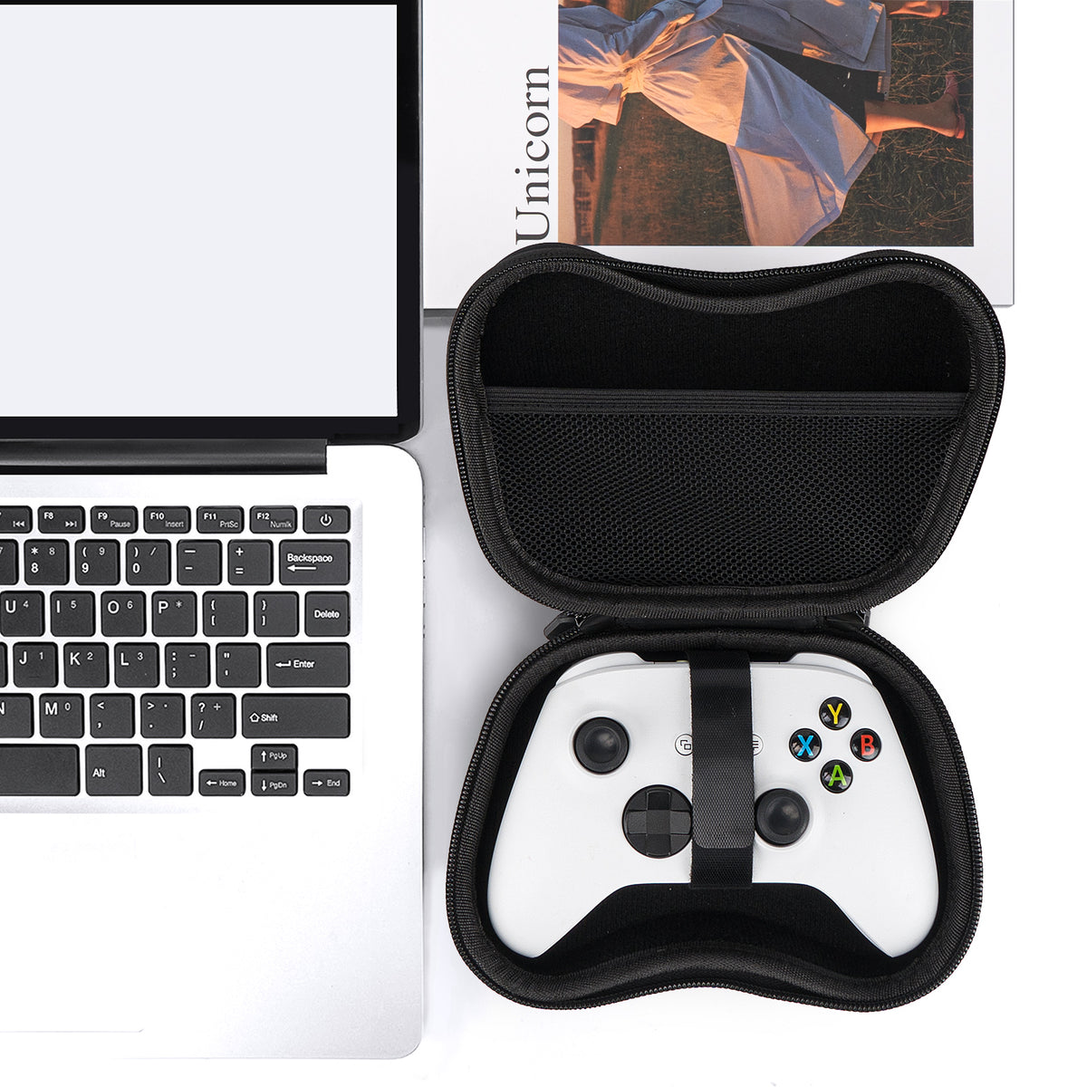 Linkidea Hard Travel Controller Bag Compatible with Xbox One, Xbox Series X/S, Portable Case for Game Accessories