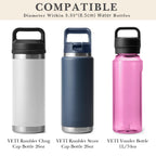 Linkidea Water Bottle Carrier with Strap Compatible with YETI Rambler Bottle 26oz, Waterbottle Sling Bag Holder with Shoulder Strap, Off White