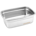 Linkidea Stainless Steel Liner Replacement for 1.2L Electric Lunch Box, Removable Insert Tray Compatible with THZDMI & Lunheat, 7.4 inch Length, Dishwasher Safe (Silver)