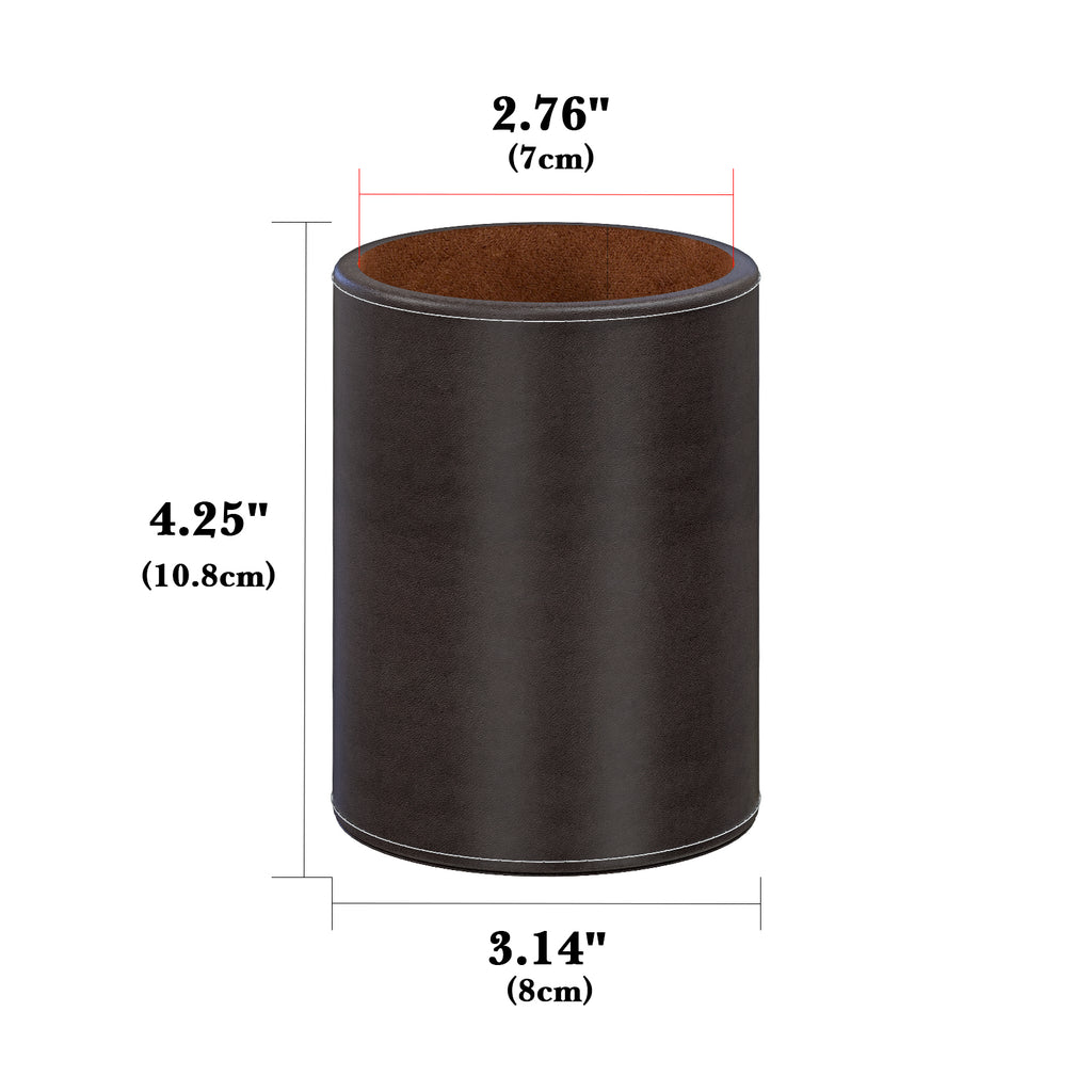 Glasses Desk Holder Stand for Reading Eyeglasses Compatible with Extra Large Glasses, Vegan Leather Glasses Holder for Nightstand, Glasses Storage (XXL, Brown)