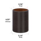 Glasses Desk Holder Stand for Reading Eyeglasses Compatible with Extra Large Glasses, Vegan Leather Glasses Holder for Nightstand, Glasses Storage (XXL, Brown)