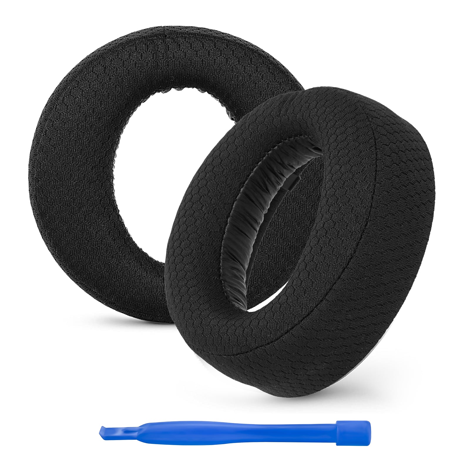 Replacement Ear Pads for Sony PlayStation 5 PULSE 3D Headphones, Ear Cushions ( Mesh Fabric / Black)