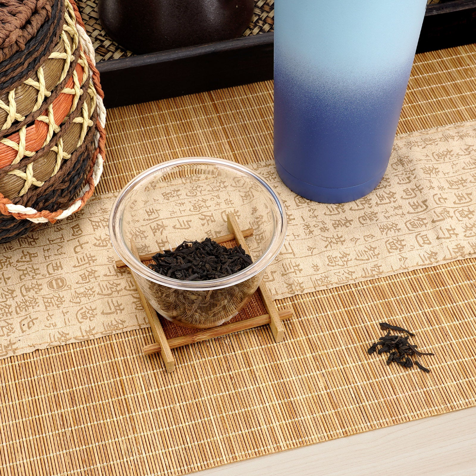 Linkidea Glass Tea Infuser for Loose Leaf Tea, Compatible with IRON °FLASK Classic Tumbler 2.0 20/24oz, YETI Tumbler 20oz Attachment, Cup Tea Strainer, Diffuser, Filter (Dishwasher Safe)