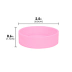 Linkidea 2 Pack 2.5" Shave Gel Can Rust Holder, Silicone Shaving Foam Stand, Shaver Gel Foam Base Compatible with Barbasol, Gillette Shave Gel (Pink)