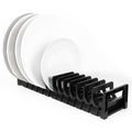 Linkidea Small Multifunction Dish Drying Rack, Drain Water Drying Rack, Dish Drainer for Kitchen Counter Sink (Black)