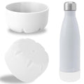 Linkidea 2 Pack Water Bottle Boot Compatible with 17oz ORIGINAL, BJPKPK, MIRA Cascade Cola Shaped Bottles, Silicone Bottle Bottom Sleeve Bumper Protector (White)