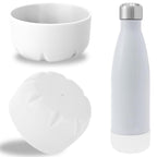 Linkidea 2 Pack Water Bottle Boot Compatible with 17oz ORIGINAL, BJPKPK, MIRA Cascade Cola Shaped Bottles, Silicone Bottle Bottom Sleeve Bumper Protector (White)